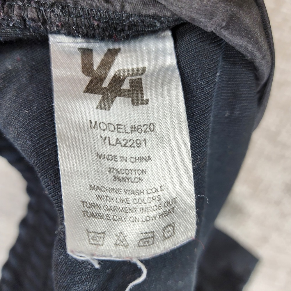Young LA 620 Cafe Trousers Mens 36L Heavy Black Sweat Pants Tapered 33x27 *Flaw - Picture 13 of 13